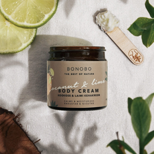 Kokos- og lime-bodycreme / Beroligende og fugtgivende 